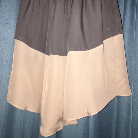 **3/$20** - BCBG High Low Color-Block Silk Skirt - Sz XS - Picture 8 of 9